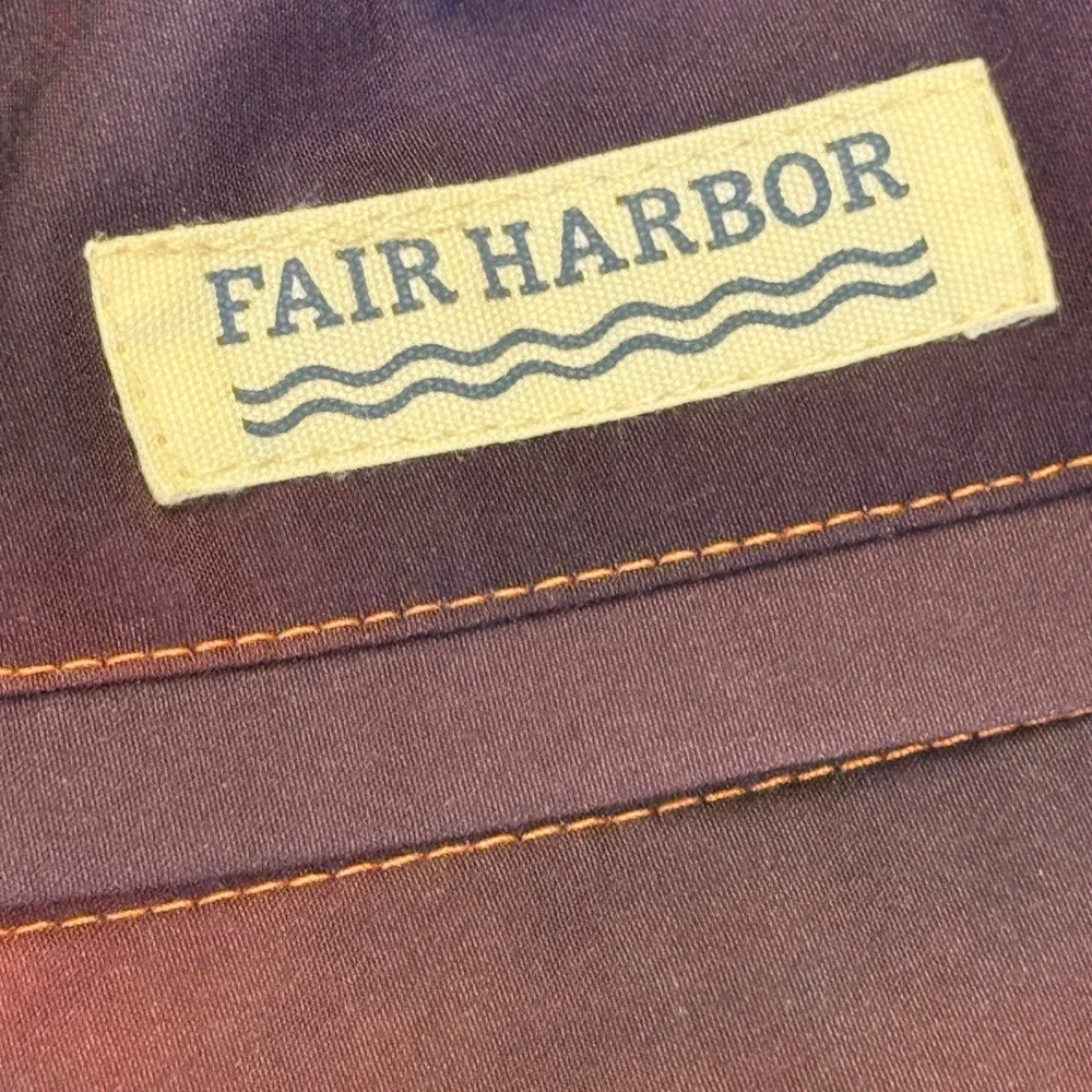 Fair Harbor Mens Medium Sunset Palm Tree Board‎ Shorts Orange Purple Swim Trunks